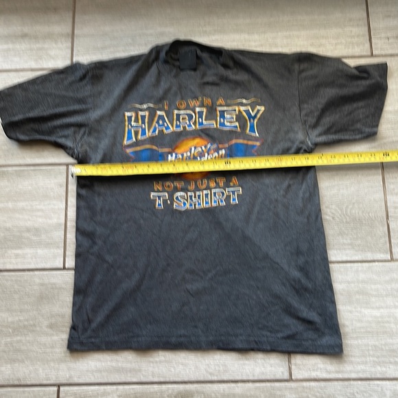 Vintage Harley Davidson 1970’s I own a Harley Not Just A. Shirt 3D Emblem Single - Picture 9 of 9
